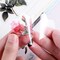 80 PCS Natural Vintage Flower Stickers for Scrapbooking, Self-Adhesive Scrapbooking Stickers Supplies Journal for Adult Card Making Letters DIY (Style D)